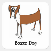 Pegatinas del perro del boxeador