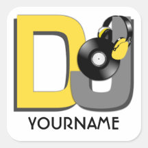 Pegatinas del personalizado de DJ
