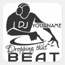 Pegatinas del personalizado de DJ