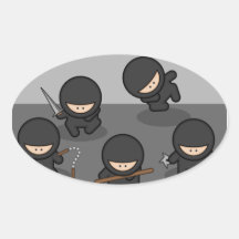 Pegatinas del personalizado de Ninjas