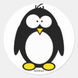 Pegatinas del pingüino del muchacho