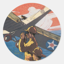 Pegatinas del poster de la guerra del vintage