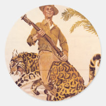 Pegatinas del poster de la guerra del vintage - in