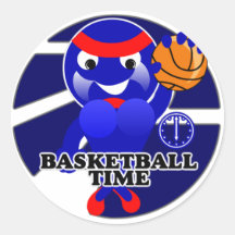 Pegatinas del tiempo del baloncesto