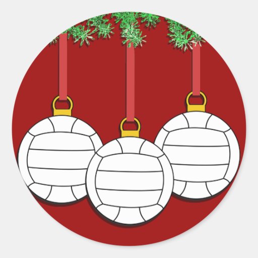Pegatinas del voleibol del navidad