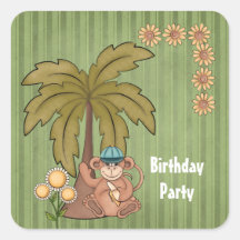 Pegatinas dulces de la fiesta de cumpleaños del mo
