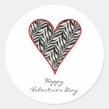 Pegatinas felices del corazón del día de San Valen