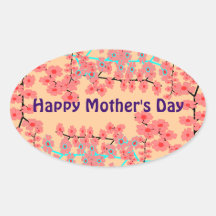 Pegatinas felices del día de madre