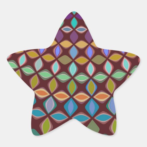 Pegatinas geométricos de la estrella