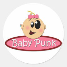 Pegatinas lindos del punk del bebé