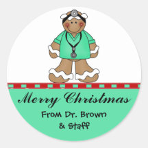 Pegatinas médicos del navidad