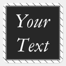 Pegatinas o etiquetas negros y blancos con el text