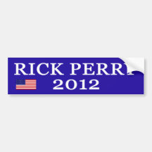 Pegatinas para el parachoques de Rick Perry Etiqueta De Parachoque