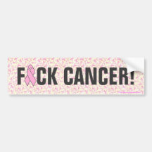 "Pegatinas para el parachoques del cáncer de pecho Etiqueta De Parachoque
