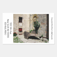 Pegatinas - patio aislado en Monteriggioni