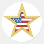 Pegatinas patrióticos de la estrella
