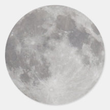 Pegatinas plateados de la luna