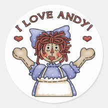 Pegatinas Raggedy de Ana