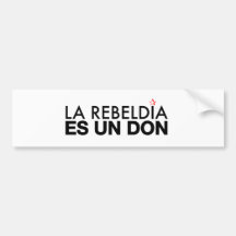 Pegatinas "REBELDE" Pegatina De Parachoque