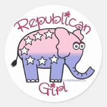 Pegatinas republicanos del chica