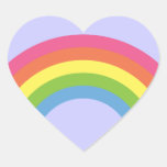pegatinas retros del corazón del arco iris de los 
