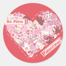 Pegatinas: ¡Sea tarjeta del día de San Valentín de
