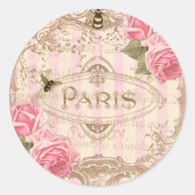 Pegatinas subiós París elegantes de Tre o sellos d