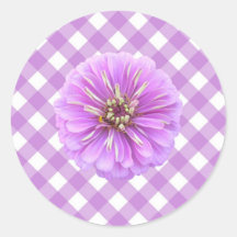 Pegatinas - Zinnia de la lila en enrejado