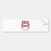 Pela el escudo de armas (el escudo de la familia) etiqueta de parachoque