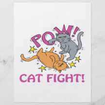 Pelea de gatos tarjetas publicitarias