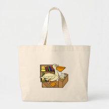 Pelícano de la pimienta bolsa lienzo