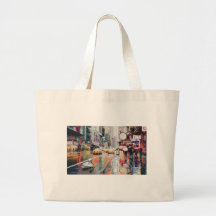 Pelícano del "desvío" en la acuarela de Nueva York Bolsa De Mano