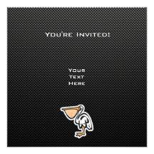 Pelícano lindo; Liso Anuncios Personalizados