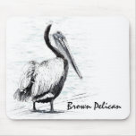 Pelícano Mousepad del puerto Tapetes De Ratón