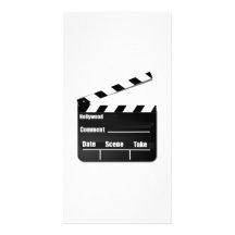 Película Clapperboard Tarjeta Fotografica Personalizada