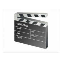 Película Clapperboard Tarjeta Postal