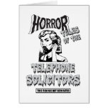 Película de terror divertida del vintage felicitaciones