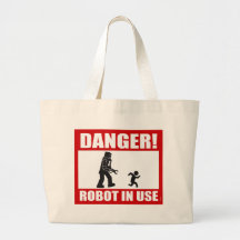 ¡Peligro! La bolsa de asas funcionando del robot