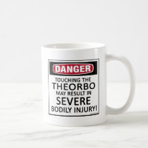 Peligro Theorbo Taza