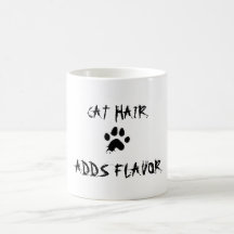 Pelo del gato taza de café
