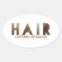 Pelo Stlist Calcomania Oval