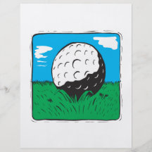 Pelota de golf flyer personalizado