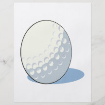 Pelota de golf tarjetas informativas