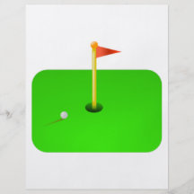 Pelota de golf y bandera del golf flyer personalizado