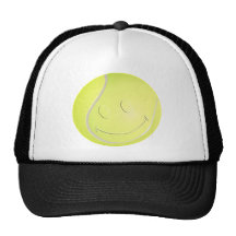 PELOTA DE TENIS SONRIENTE DE LA CARA GORRAS DE CAMIONERO