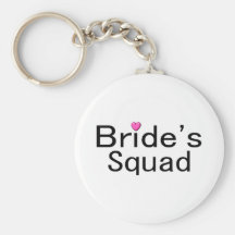 Pelotón de las novias llaveros personalizados