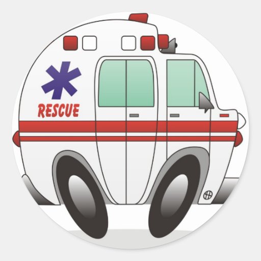 Pelotón del rescate etiquetas redondas