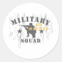Pelotón militar etiqueta