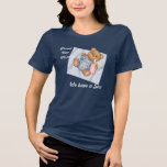 Peluche combinado - azul - nueva mamá del muchacho camisetas