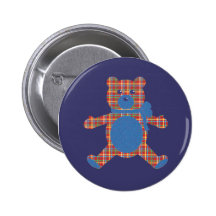 Peluche de la tela escocesa pin